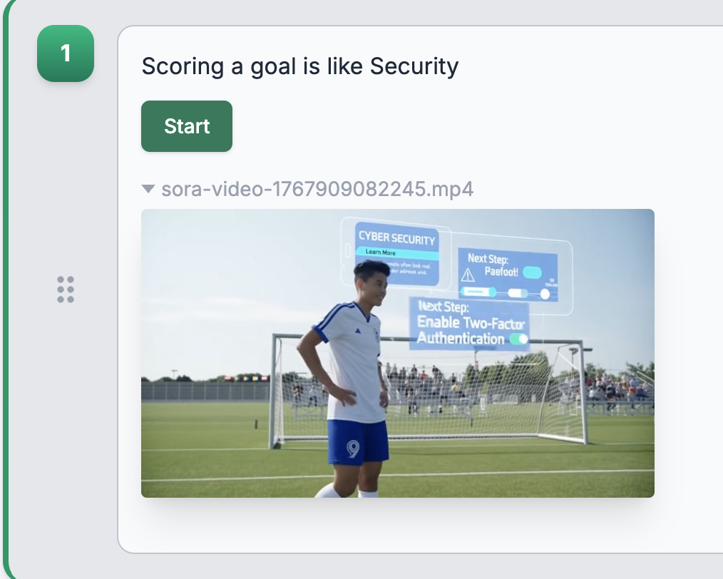Herd generates content from prompts